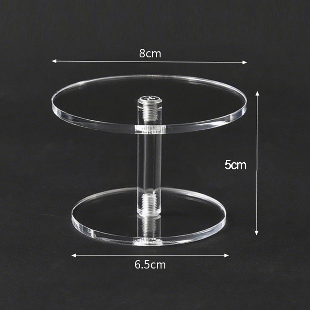 Display Risers Set - 3-częściowy zestaw przezroczystych akrylowych okrągłych podstawek