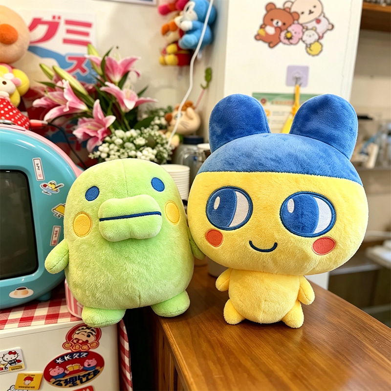 Bandai Model Tamagotchi - Zestaw pluszowych lalek Tamagotchi Kuchipatchi Mametchi,